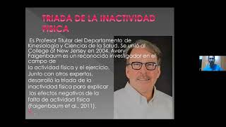 La Triada de la Inactividad Física Pediatrica Magíster Alfredo Hurtado Chile [upl. by Jonathon]