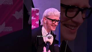 Joost Klein being iconic at Eurovision in Concert 2024 Eurovision Europapa Interview shorts [upl. by Lucania]