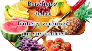 Beneficios de las Frutas y Verduras por sus Colores [upl. by Nodla]