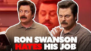 ron swanson hating his job for ten minutes straight  Parks and Recreation  Comedy Bites [upl. by Niveg]