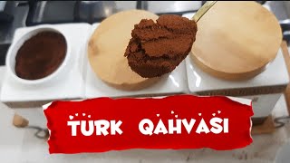 ☕TURK QAHVASITürk Kahvesi Nasil Yapilir Турецкий Кофе [upl. by Sanalda]