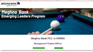 Meghna Bank Job Circular 2024Management Trainee OfficerMTOPrivate Bank Job Circular 2024 [upl. by Roana441]