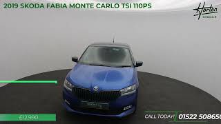 SKODA FABIA MONTE CARLO 10TSI 110PS  2019 [upl. by Rebekah881]