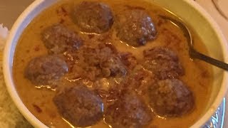 Gushtaba Kashmiri  Exotic Recipes Made Simple By Moonis Meer [upl. by Ahseinaj410]