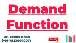 Demand Function  Determinants Of Demand  Factors Influencing Demand  Theory Of Demand  Demand [upl. by Eivol]