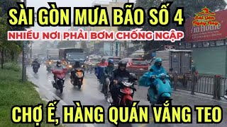 SÀI GÒN MƯA TRẮNG TRỜI  NHIỀU NƠI PHẢI BƠM CHỐNG NGẬP  CHỢ TRUYỀN THỐNG amp HÀNG QUÁN Ế ẨM [upl. by Efthim]