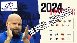 The New York Giants Official 2024 Schedule How does it look [upl. by Lesnah]