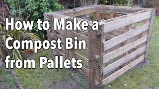 How to Make a Compost Bin from Pallets [upl. by Aneekal995]