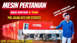 Orang ini punya mesin pengering padi ajaib 5 ton sekali proses  dalam hitungan jam langsung kering [upl. by Anirehc152]