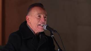 Bruce Springsteen Performs quotLand of Hope and Dreamsquot BidenHarris Inauguration 2021 [upl. by Kenti]