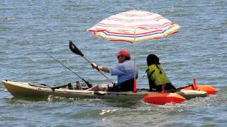 Gulf Runner Kayak Stabilizers Outriggers on Ocean Kayak [upl. by Ellerd]