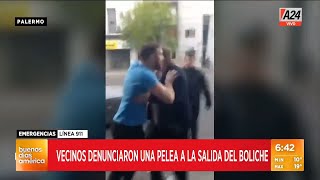 Palermo pelea a la salida del boliche y casi atropellan a un policía I A24 [upl. by Stubstad]