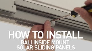 How to Install Bali Solar Roller Sliding Panels  Inside Mount [upl. by Leia]