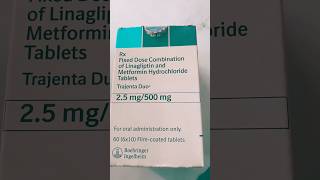 Trajenta Duo 25 MG  500 mg linagliptin 25 mg metformin hydrochloride IP 500 mg [upl. by Ihsir]