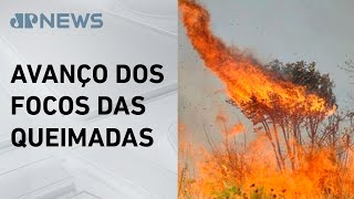 Brasil concentra 76 dos incêndios na América do Sul [upl. by Immac]