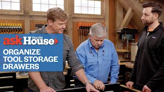 How to Organize Tool Storage Drawers  Ask This Old House [upl. by Froma274]