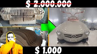 Full 100 Days Build Mercedes 300SL Gullwing Replica Car Kit Car Fiberglass Car Body Kit [upl. by Turmel999]