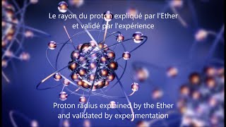 89 Le rayon du proton expliqué par léther  Proton radius explained with the aether subtitled [upl. by Norven]