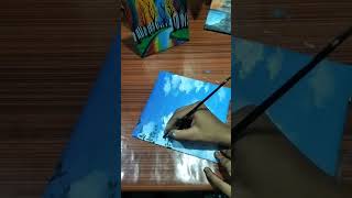 Highlight 3254 – 3753 from Acrylic colour painting 🎨🖌️canvas board nature painting [upl. by Eihcra]