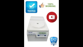 Tested Working Eppendorf 5417R Refrigerated Centrifuge w F453011 Rotor in13511 [upl. by Edals557]