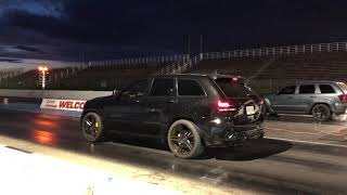 TWIN TURBO WK1 JEEP VS TRACKHAWK [upl. by Haodnanehs]