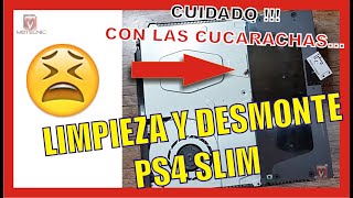 072 ✅ Como Limpiar PS4 SLIM por Dentro  CON CUCARACHAS 🤬 [upl. by Lexerd923]