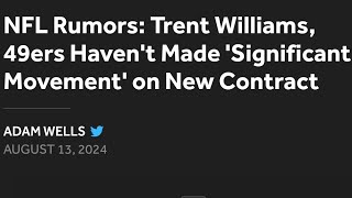 Trent Williams UPDATE Hold out Fines and Reaction 🚨 [upl. by Demaria331]