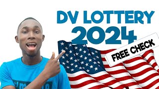 How to check 2023 and 2024 Dv lottery status  FREE Check [upl. by Bright477]