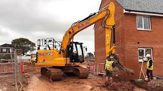 MJL Group JCB 140X on site in Cranbrook near Exeter [upl. by Hplodnar]