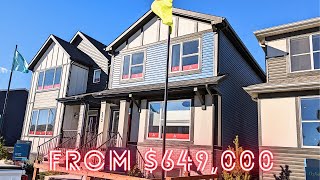 Affordable Luxury in Seton Calgary SE Explore the Laned Show Home from 649K [upl. by Ynnohj]