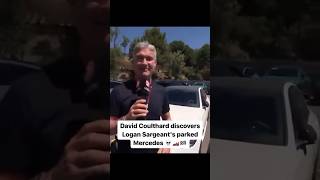 “David Coulthard discovers Logan Sargeant’s parking”😂🤪 [upl. by Anirdnaxela100]