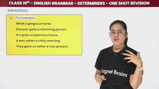 Class 10 English Grammar Determiners IDeterminers I Determiners in English Grammar 202223 [upl. by Rehptosirhc]