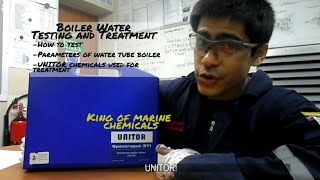 Boiler water Testing and Treatment The Unitor way By an engine cadet [upl. by Absa]