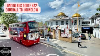 Exploring Southall West London Welcome Aboard Bus H32 [upl. by Swisher]