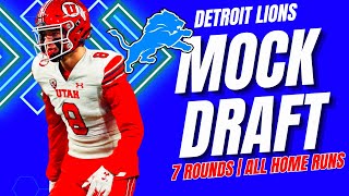 Detroit Lions 2024 MOCK DRAFT  The Rich Get Richer [upl. by Joash]