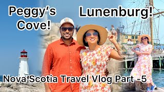 Visiting Peggy’s Cove amp Lunenburg in Nova Scotia Canada  Nova Scotia Travel Vlog Part5 [upl. by Ittak775]