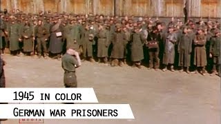 German war prisoners 1945 in color [upl. by Boy413]