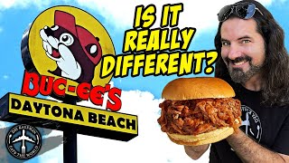 HOW IS BUCEES IN FLORIDA DIFFERENT Daytona Beach bucees food tour [upl. by Lower734]