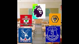 Premier league clubs dropping points football everton crystalpalace wolverhampton southhampton [upl. by Illil65]