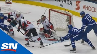 Auston Matthews Toe Drags Roofs Goal Past Craig Anderson [upl. by Cadman]