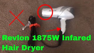 ✅ How To Use Revlon 1875W Infrared Hair Dryer Review [upl. by Gninnahc465]