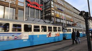 Gothenburg tram in front of nordstan station [upl. by Anaira]