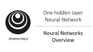 Neural Network Overview C1W3L01 [upl. by Wernher]