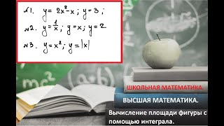 Высшая математика524 Вычисление площади с помощью интеграла [upl. by Tuchman]