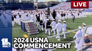 LIVE The Naval Academy Graduation and Commissioning Ceremony  wbaltvcom [upl. by Naellij]