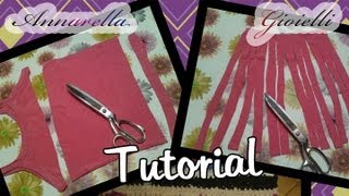 Tutorial  Creare la fettuccia dalle magliette  Riciclo creativo [upl. by Rimhsak]