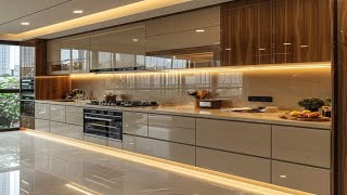 modern kitchen design ideas 2024  kitchen cupboard designs  modular kitchen colour [upl. by Nageem723]