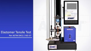 Rubber and Elastomer Tensile Testing Setup per ASTM D412 [upl. by Rik118]