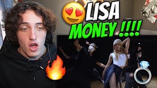 LISA  MONEY DANCE PRACTICE VIDEO MY TRUE WIFEEE💍  REACTION [upl. by Hadias6]