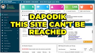 SOLUSI DAPODIK THIS SITE CANT BE REACHED  DAPODIK TIDAK BISA DIBUKA HIS SITE CANT BE REACHED [upl. by Pulling]